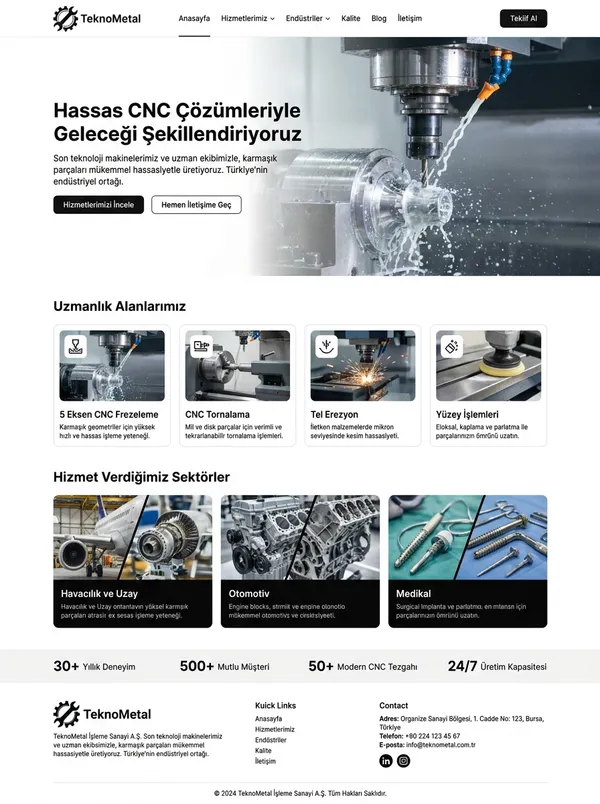 Kurumsal Firma Web Sitesi Web Tasarımı kurumsal firma web sitesi web tasarım referansı - Modern, mobil uyumlu ve SEO dostu web sitesi arayüzü