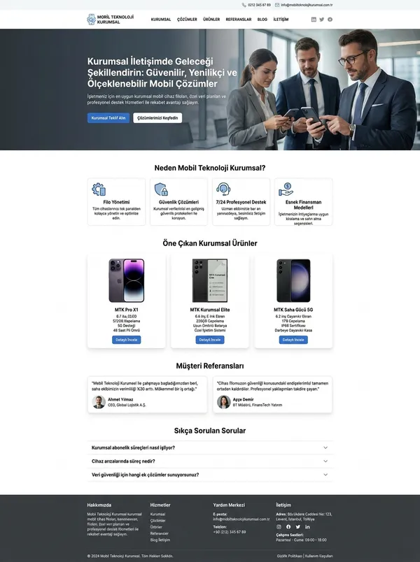 Telefon Aksesuar & Teknik Servis Web Tasarımı telefon aksesuar & teknik servis web tasarım referansı - Modern, mobil uyumlu ve SEO dostu web sitesi arayüzü